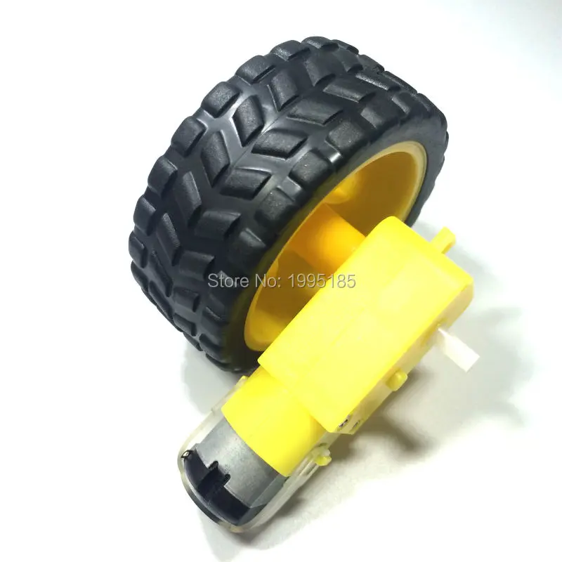 

Deceleration DC motor + supporting wheels , a / smart car chassis , motor / robot car wheels