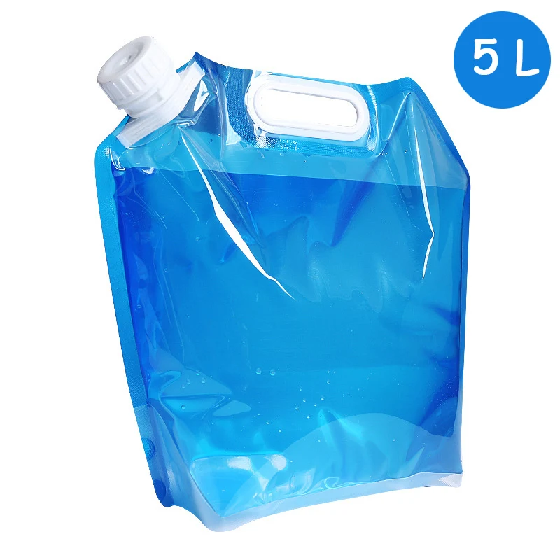 10L Water Storage Bag Portable Folding Water Storage Lifting Bag For Camping Hiking Outdoor Survival Water Bag - Цвет: 5L Waterbag