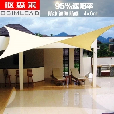 

Special Offer Outdoor sunshade sail shelter awning top four angles waterproof cloth in 4*6M special offer