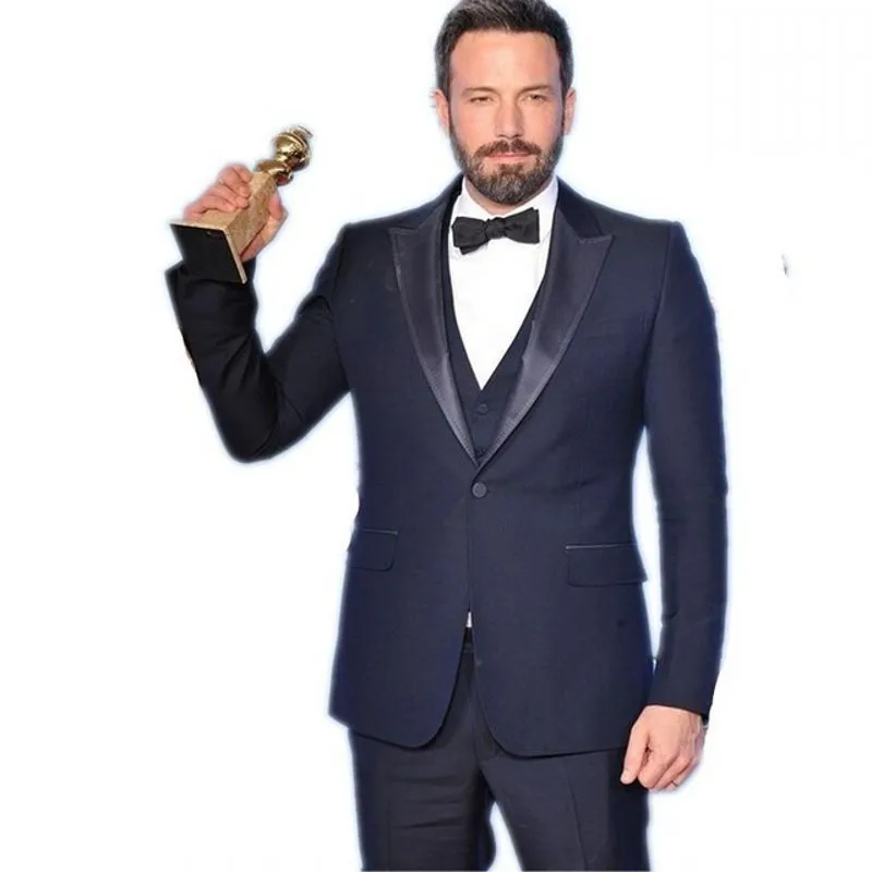 

2019 Formal suits for men business Custom made polyester wedding suits( jacket+vest+pants) 3 pieces blazer men falt party suits