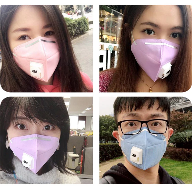 3 м 9501C Пылезащитная Маска Анти PM 2,5 против гриппа дыхательный клапан езда на велосипеде удобная маска для взрослых KN95 защитные маски