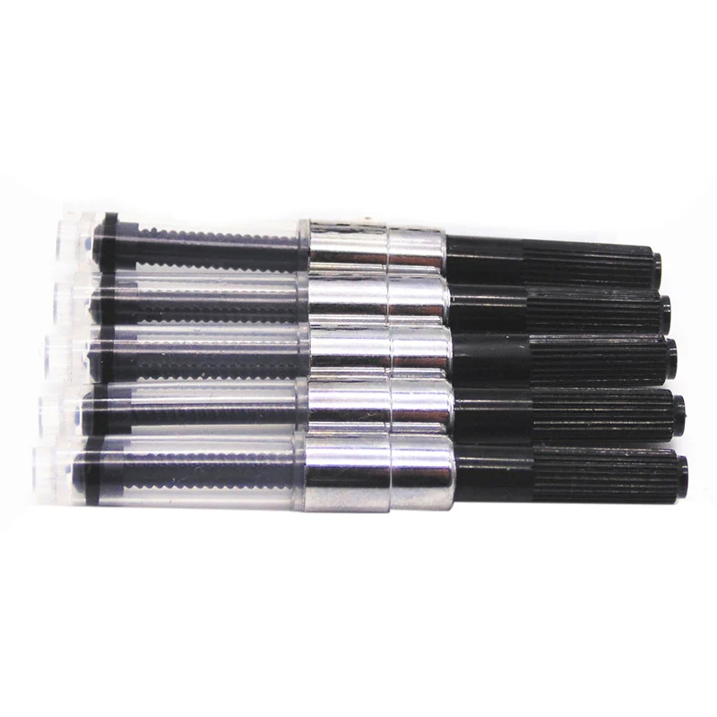 

JINHAO 5pcs Fountain Pen Ink Converter Ink Reservoir New Suitable Pens for School Black