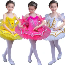 Для детей, для профессиональных занятий балетом, танцами костюм девочки из балета "Лебединое озеро" платье для танцев Детская Балетная платье Stagewear Вечерние наряды