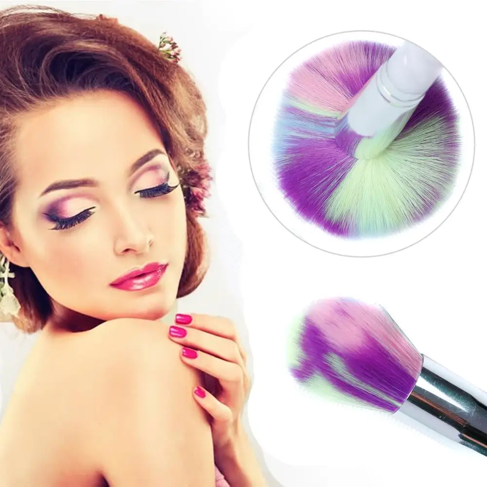 

RCMEI Basic 10pcs/set Makeup Brushes Kits Rainbow Colorful full Set Blusher Powder Make Up Brush Blending Powder brush