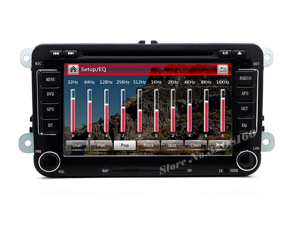 Clearance rns510 2din 7" Car DVD Player for VW JETTA PASSAT/B6/CC GOLF 5/6 POLO Touran Tiguan Caddy SEAT with Radio BT swc GPS free map 6