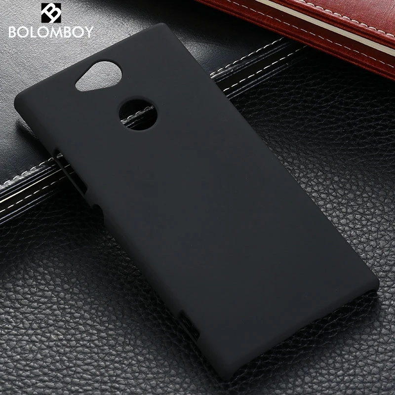 

Bolomboy Business Case For Sony Xperia XA2 Ultra Case Hard Plastic Matte Solid Color Black Bags Coque Cover H3113 H3213 H3223