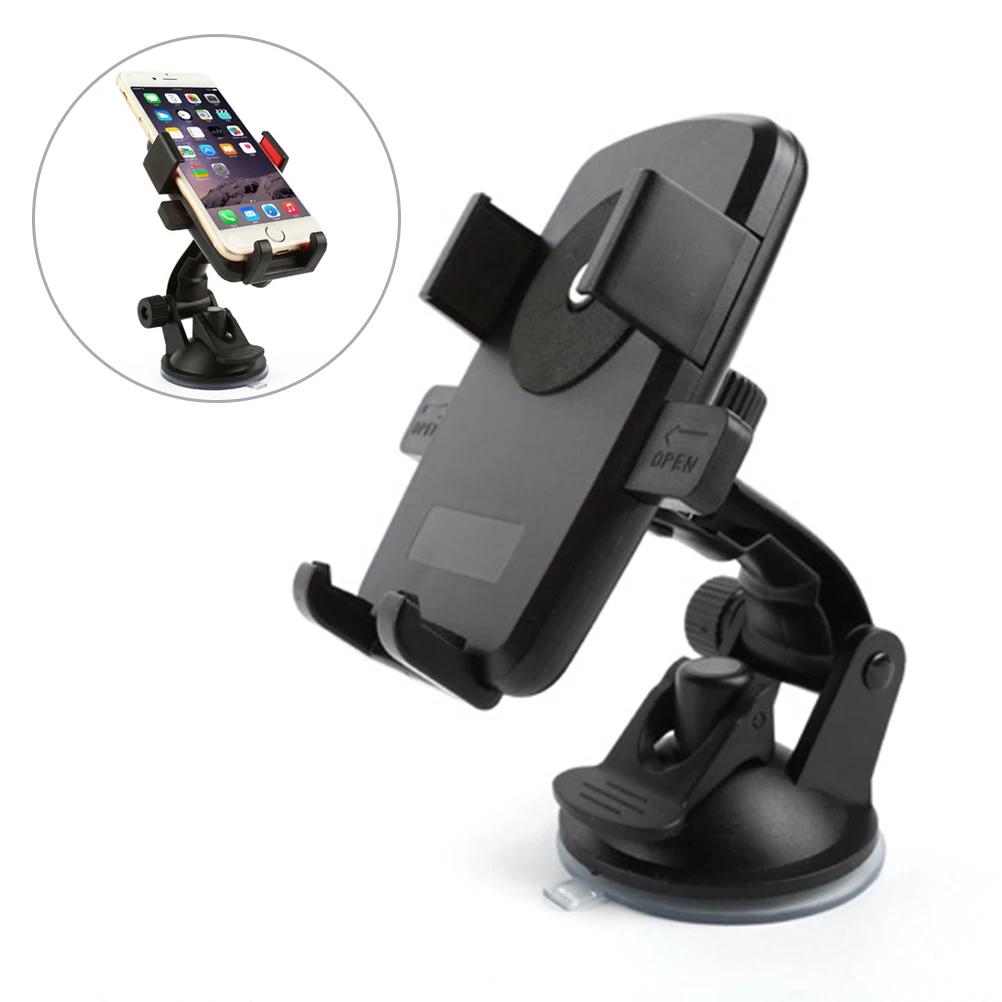 

Car Phone Mount Holder Support Windshield Dashboard Universal Car Mobile Phone Cradle for Smartphone and GPS