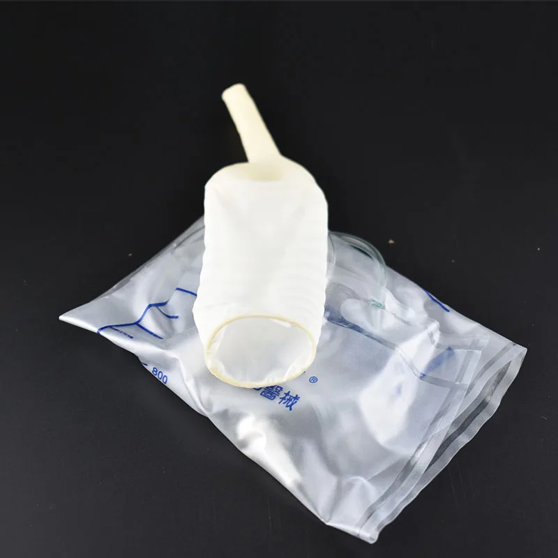 Medical latex 5 pcs/lot disposable drainage bag men disposable urine