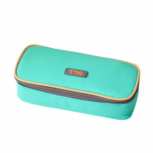 Durable Canvas Students Pencil Pen Bag Organizer Case Curtain Box School Office Stationery Supplies 20.5*9.5*5CM