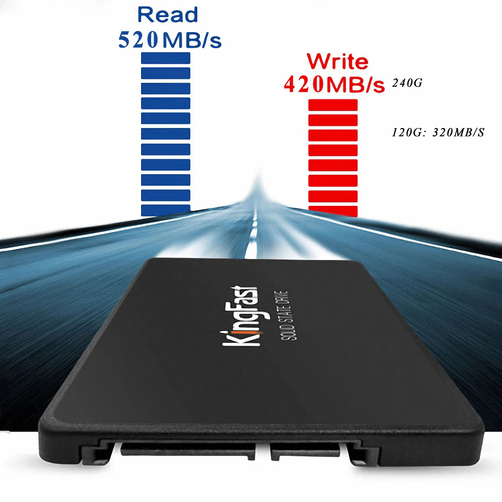 Kingfast F6 PRO 120G SSD 2 5 дюйма SATA 3 0 6 ГБ/сек. Внутренний твердотельный накопитель + USB HDD