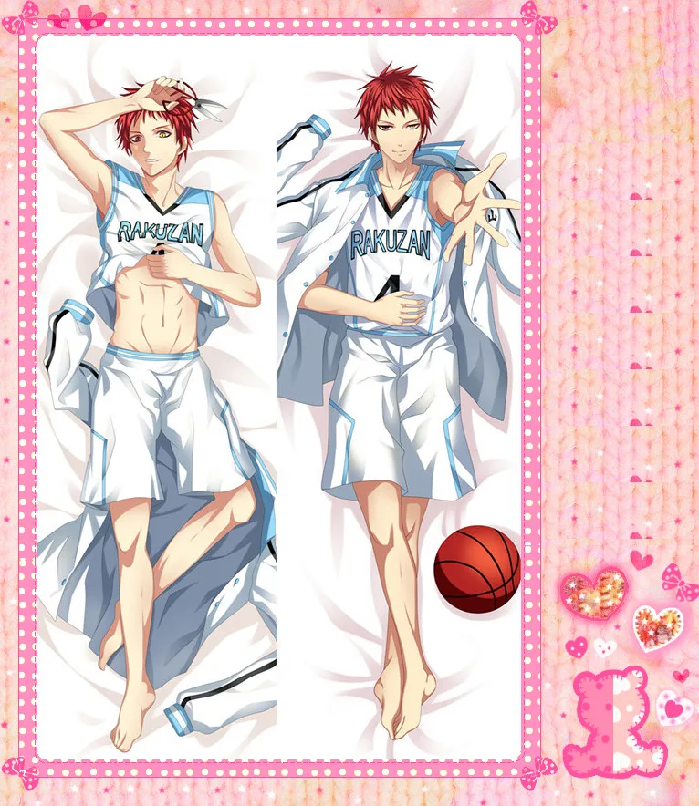 Anime Cartoon Kuroko No Basketball Double Bolster Hugging Pillow Case