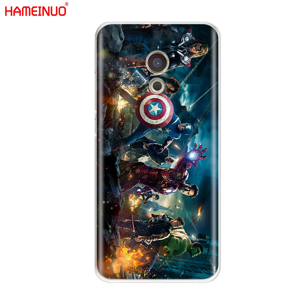 HAMEINUO с рисунком «мстители» от Marvel, Капитан Америка чехол для телефона для Meizu M6 M5 M5S M2 M3 M3S MX4 MX5 MX6 PRO 6 5 U10 U20 note plus