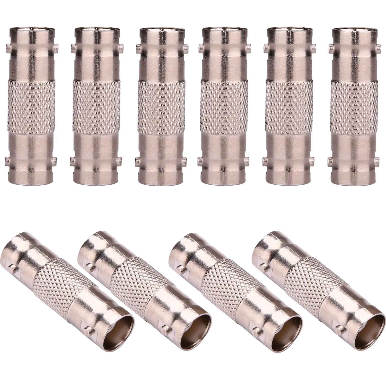 Vanxse 10PCS BNC Barrel Connector and BNC Female to Female Coupler