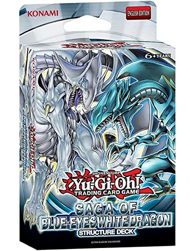 Ю Ги ой! Saga of Blue Eyes Белый Дракон UNL Ed структура только карты без коробки|Игровые
