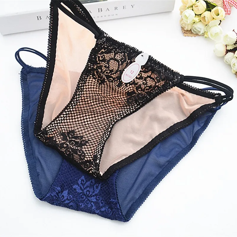 BEFORW Ultra-thin Sexy Panties Lace Splice Temptation Panties Women Cotton Croth Low Rise Underwear Women Sexy Lingerie Briefs