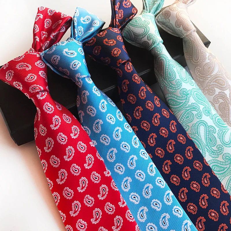 

Classic Silk Mens Ties Neck Ties 8cm Red Blue Navy Ties for Men Formal Wear Business Suit Wedding Party Gravatas with Style