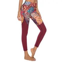 2019 Новая мода Джунгли печати леггинсы для женщин твердость повседневное для Джеггинсы брюки для фитнеса Patchworkout Леггинс
