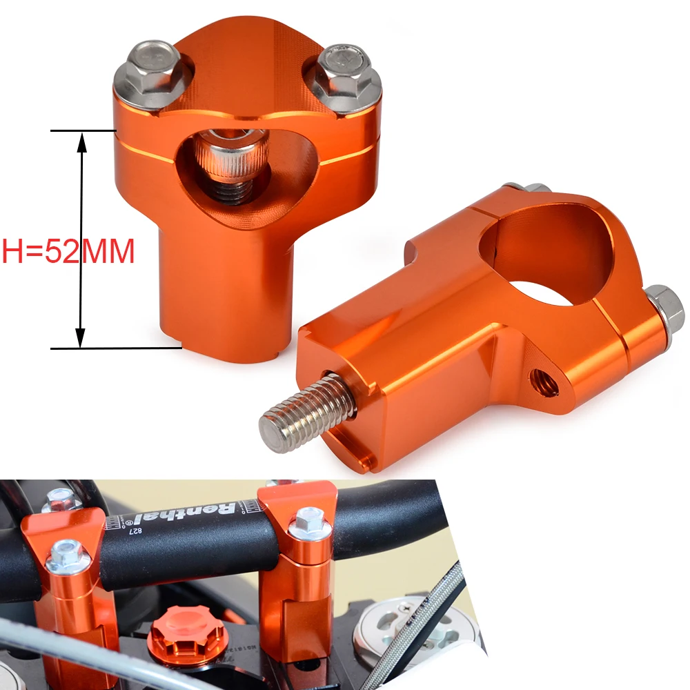 Für Chinese 47cc 49cc Motorrad Lenkerhalterung Montage Risers Clamp Metall B2
