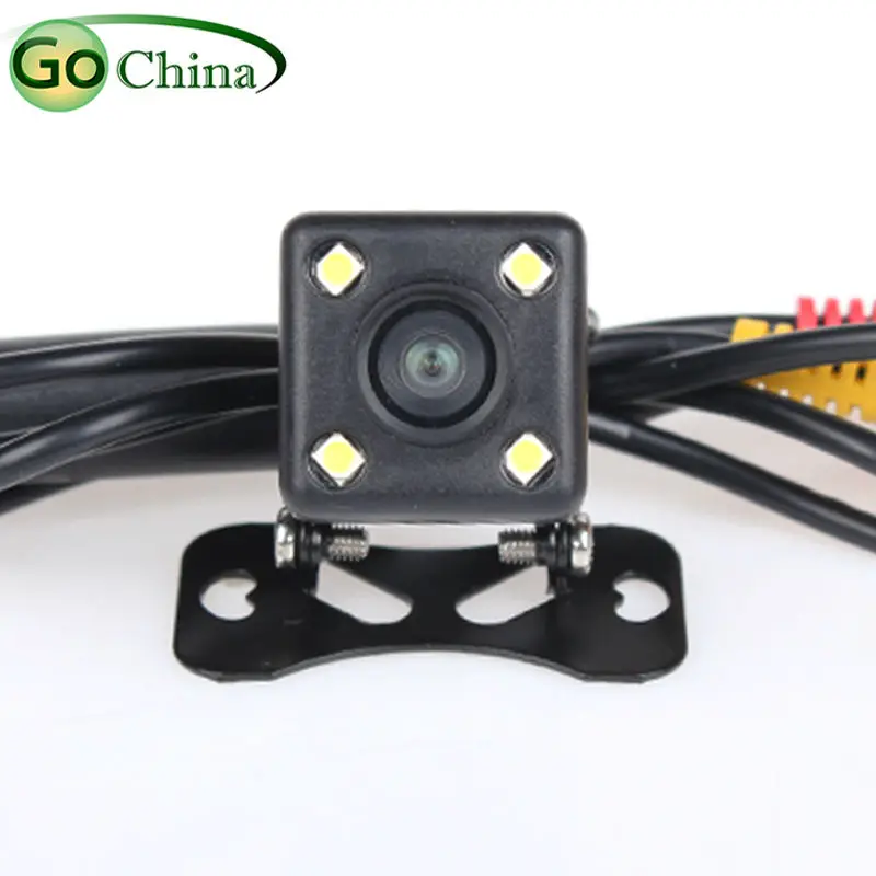 

iaotuGo 4 LED Wired/ Wireless Rear Camera Reverse Backup HD CCD Camera 140 Angle 2.5mm Jack / RCA /Monitor /Mirror Optional