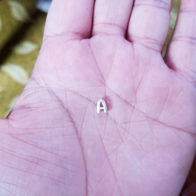 Aurevella 925 Charms Di Lettere In Argento Sterling A-Z Per - Foto 3