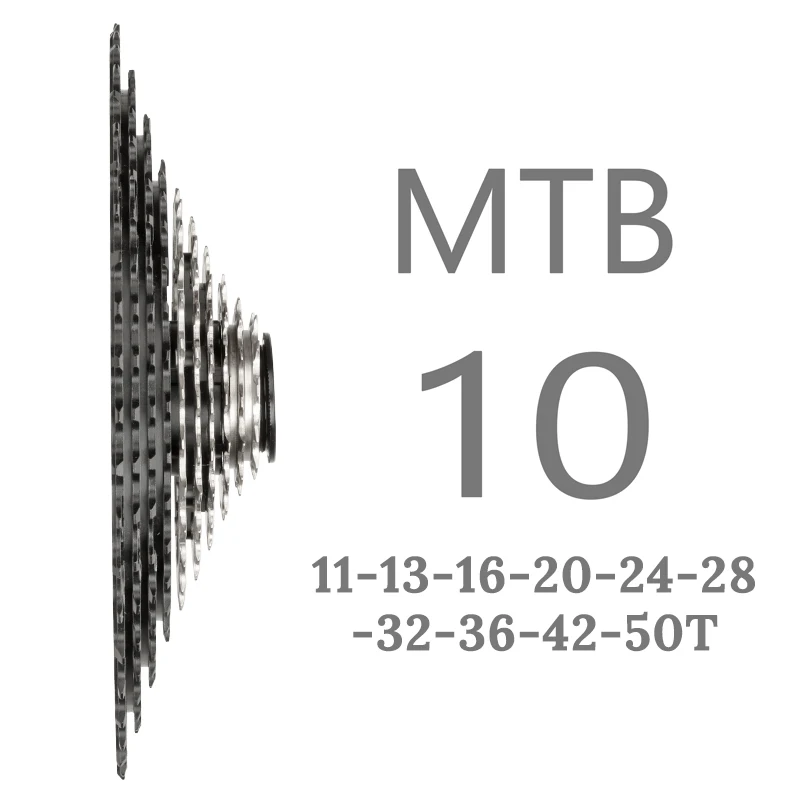 MTB кассета 11 скоростей 50 т звездочки 373 г Сверхлегкий велосипед свободного хода 10 скоростей 11-50 т 376 г Запчасти для горного велосипеда