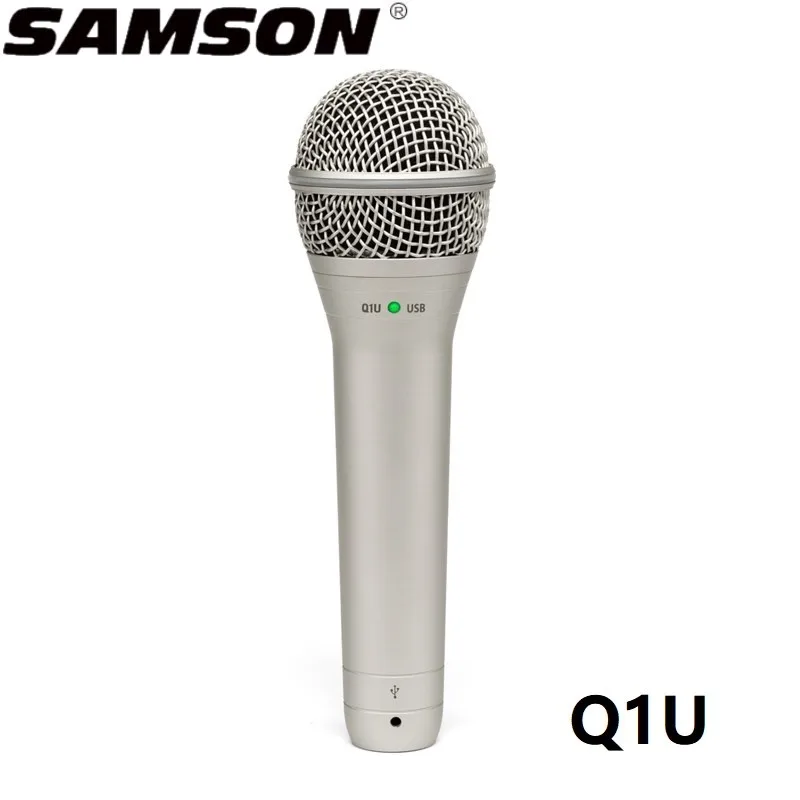 100% Оригинальный Динамический Ручной микрофон Samson Q1U с USB Вокальный Инструмент