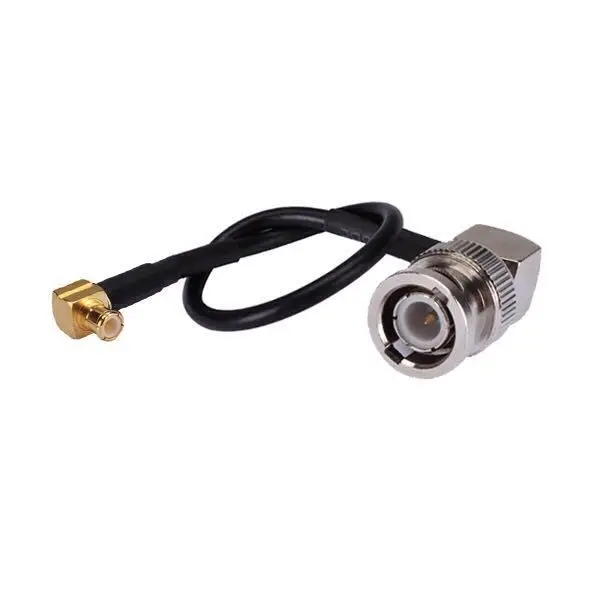 MCX RF coaxial cable bend Male to BNC male 20 cm curved line RG174 wire harnessin Wiring
