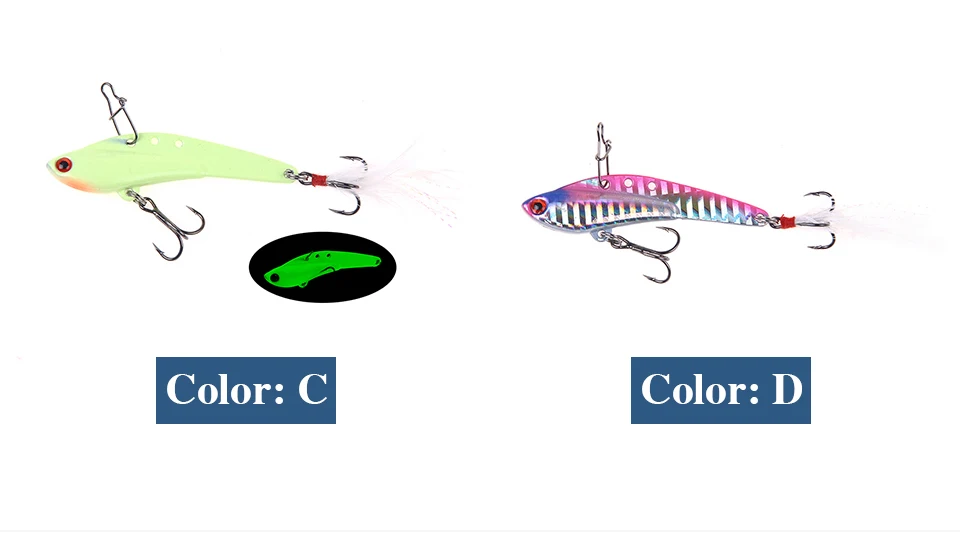 1 шт. Металлические VIB рыболовные приманки яркие вибрации ложка приманка рыболовная приманка на окуня искусственная твердая приманка VIB приманка 3D глаза свинцовая приманка