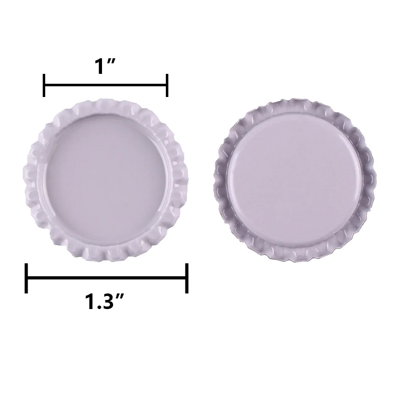 100 шт серые плоские Двухсторонние цветные " рустаны крышки бутылки Скрапбукинг DIY кулон рукодельные украшения