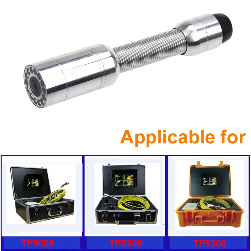 

Factory Price 23MM Stainless Steel Waterproof Pipe Inspection System Camera Head Used for Drain Sewer Pipe Borehole Inspection