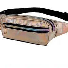 Поясная Сумка из ПВХ для девочек, женская модная однотонная нагрудная сумка, поясная сумка