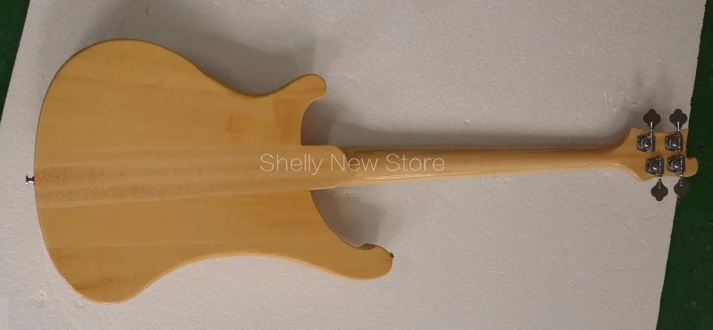 Shelly магазин завод на заказ натуральный клен шеи тела через Рик 4 струны для бас-гитары RK 4003 Электрический бас-гитара магазин