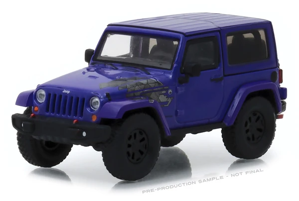 GreenLight 1:43 2017 J eep Wrangler зимняя версия в Xtreme фиолетовый бутик из сплава автомобиль