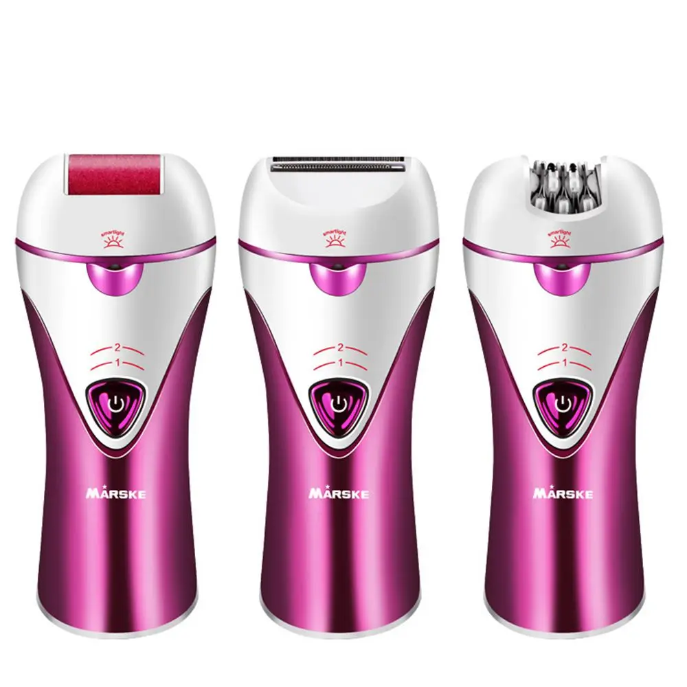 

MARSKE Epilator Cordless Electric Hair Removal Epilator 3 in 1 Rechargeable Razors Women Bikini Trimmer Hair Removal Shaver Sa