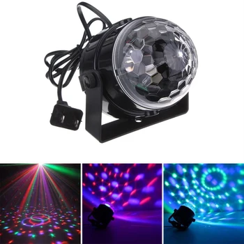 

Mini RGB LED Crystal Magic Ball Effect Stage lights Party Disco Club DJ KTV