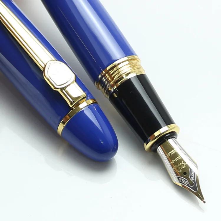 JINHAO 159 широкий 18KGP 0,7 мм перо Fountian Ручка 19 цветов черный лак Золотая отделка большой тяжелый подписи Бизнес Офис