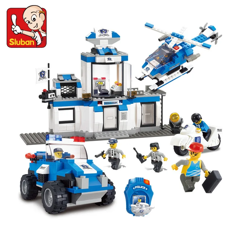 

Sluban 492Pcs Emergency Center 3D Bricks Model Building Blocks Set Assembles Kids Educational Toys for children