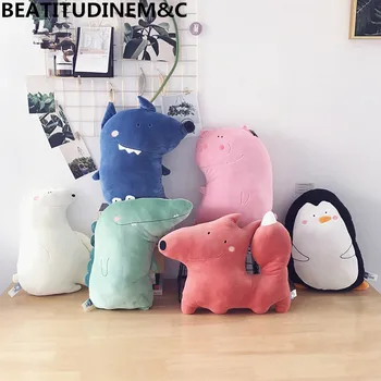 

1Pcs 50cm Cute Funny Alligator Pillow Plush Toy Super Soft Pig Doll Penguin Doll Stuffed Toys Children's Toys Home Decoration