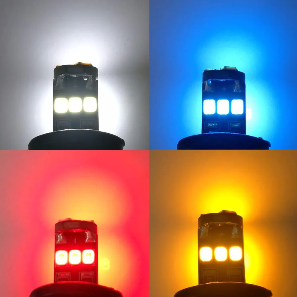 Светодиодные лампы VANSSI 10 шт. W5W 168 2825 194 9SMD для салона автомобиля купольная карта
