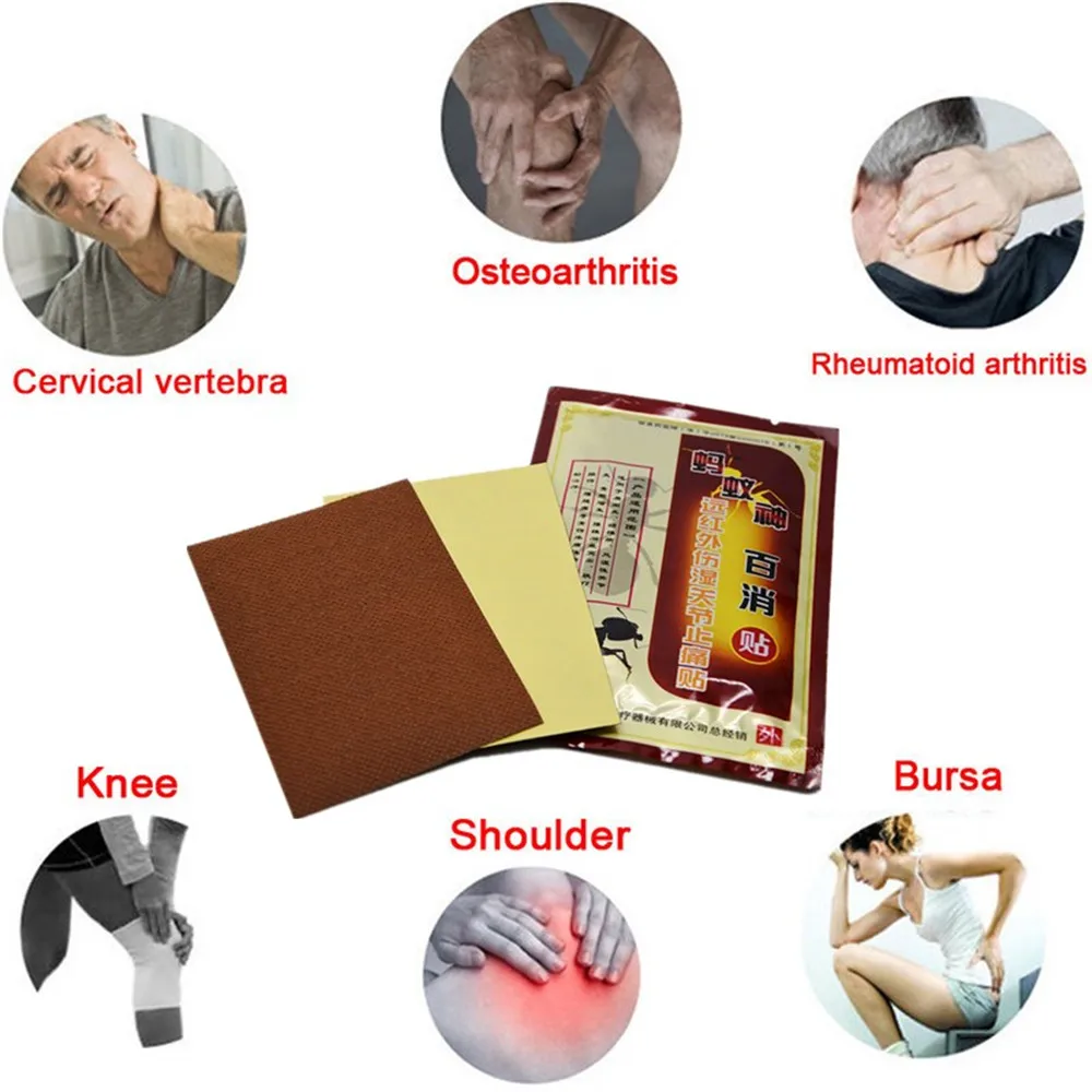 

DISAAR Far IR Heating Herbal Patches Patch, Chinese herbal Far infrared Self Heating Pain Relief Ant venom Essential Oil