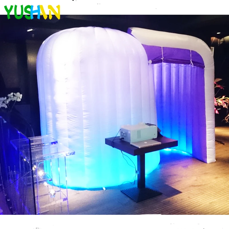 Inside Purple Dome Photo booth