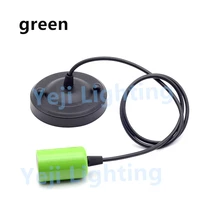 Многоцветный E27 ретродержатель лампы Комплект шнуров с 110 мм потолочная Роза Ресторан кофейню магазин украшения аксессуары к осветительным приборам зеленый