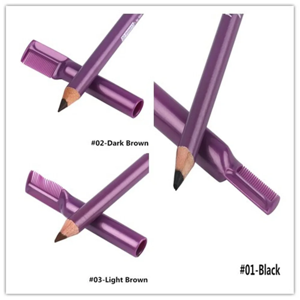 

3 colors Eyebrow pencil double head with long-lasting eyebrow comb beauty tools waterproof eyebrows makeup tools Dropshipping