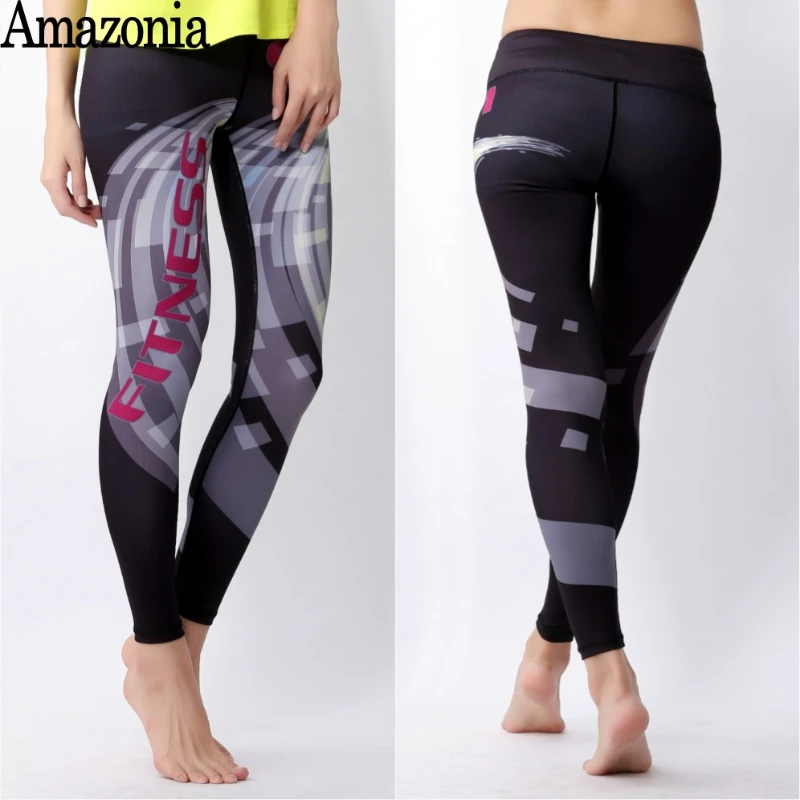 

KEERMIOL Hot New Women Yoga Pants 3D Printed Leggings Stretched Fitness Workout Running Tight Sport Trousers Female Gym Jogging