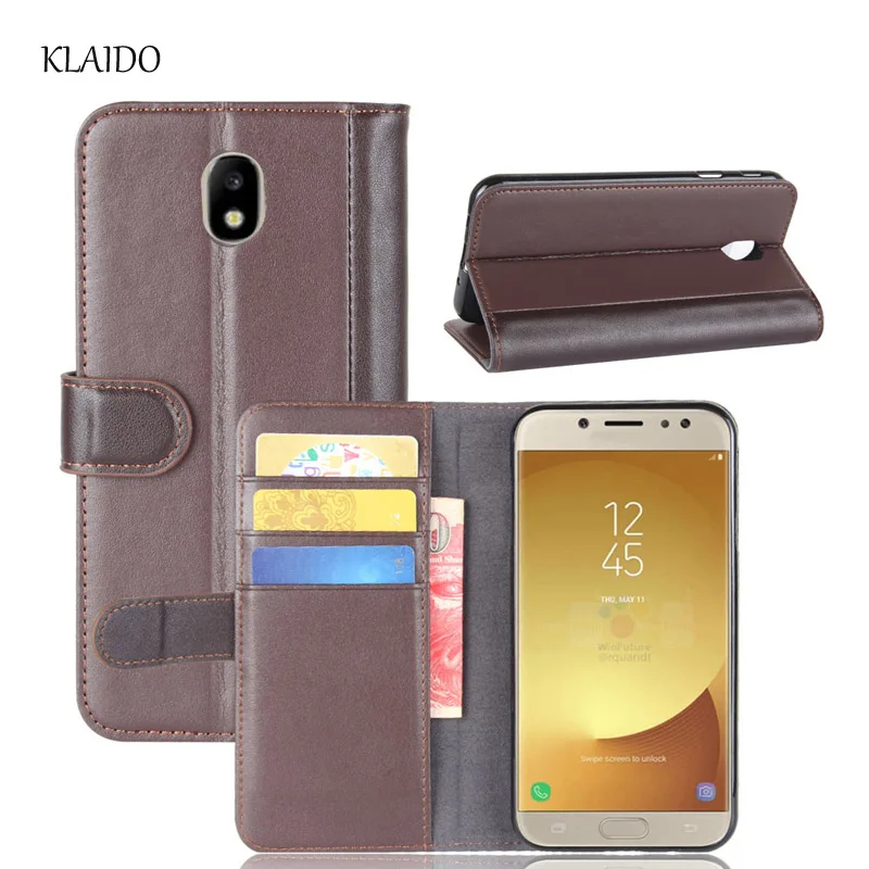 KLAIDO Genuine Cow Leather Case For Samsung Galaxy J7 2017 Eurasian