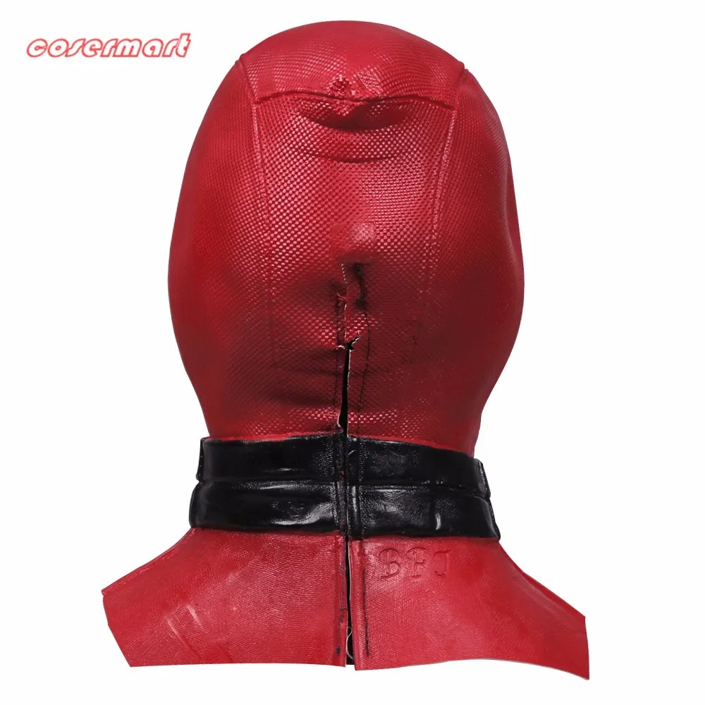 New Marvel Superhero Deadpool Mask Breathable Latex Full Face Mask Halloween Cosplay Prop (3)