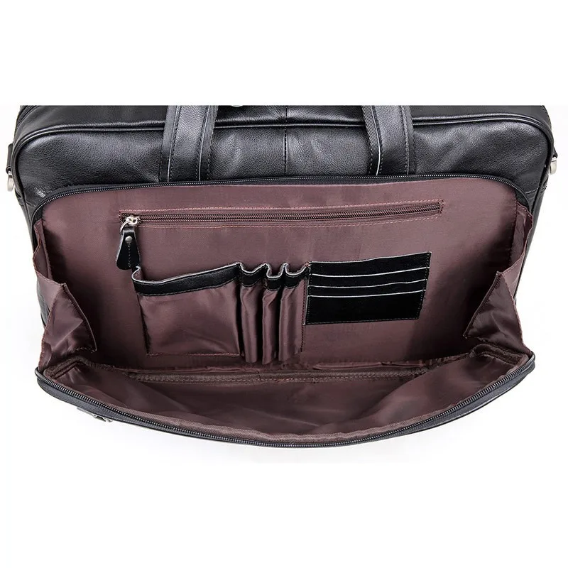 Пояса из натуральной кожи Для Мужчин's Портфели Бизнес Портфели 17 "ноутбук сумка Для мужчин сумка Tote Сумочка LI-1579
