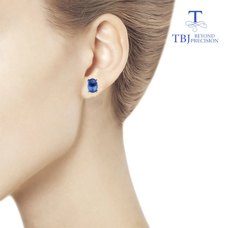 Женские серьги с голубым кианитом TBJ Подарочные ювелирные украшения