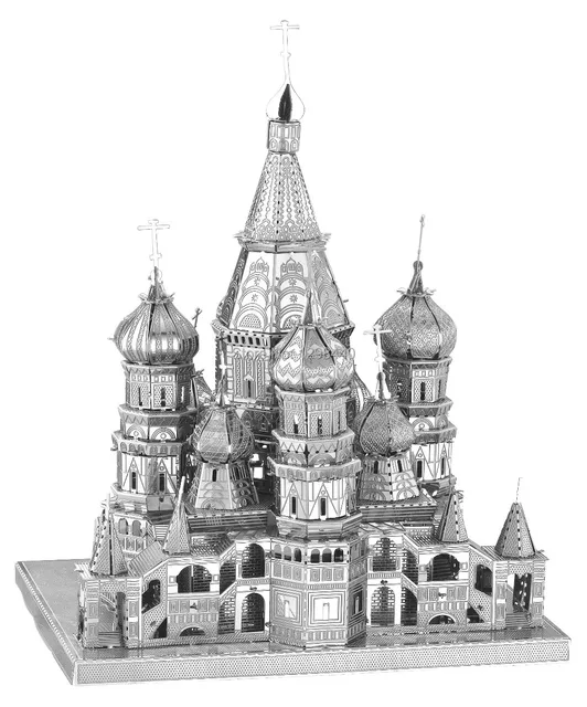 3d metal puzzle basils cathedral children family fun works toys family fun works