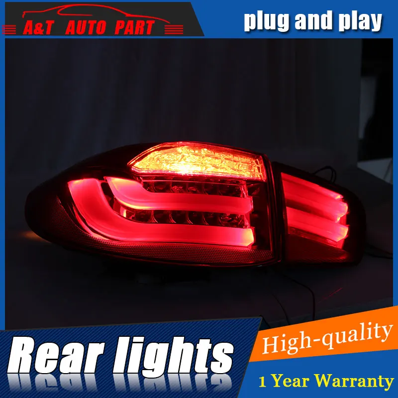 Car Styling for VW Tiguan Taillight assembly 2010 2014 Tiguan LED Tail